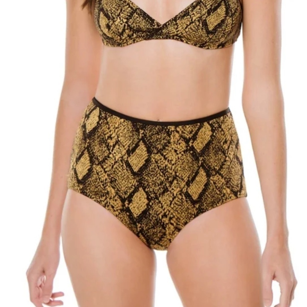 NWOT Solid & Striped [ Small ] Brigitte Snake Knit Bikini Bottoms
